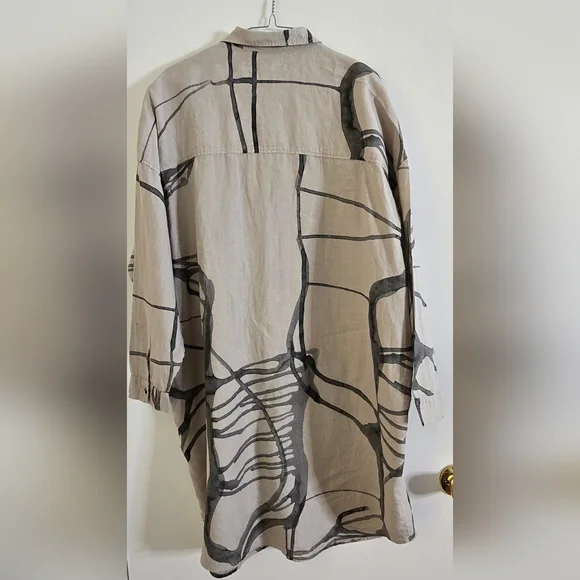 Grizas 100% linen shirt dress - Picture 2 of 9